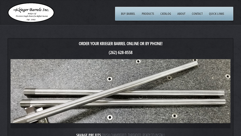 Krieger Barrels Custom Match Grade Rifle Barrels