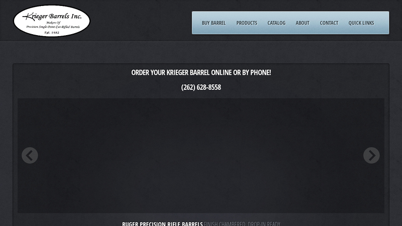 Krieger Barrels Custom Match Grade Rifle Barrels