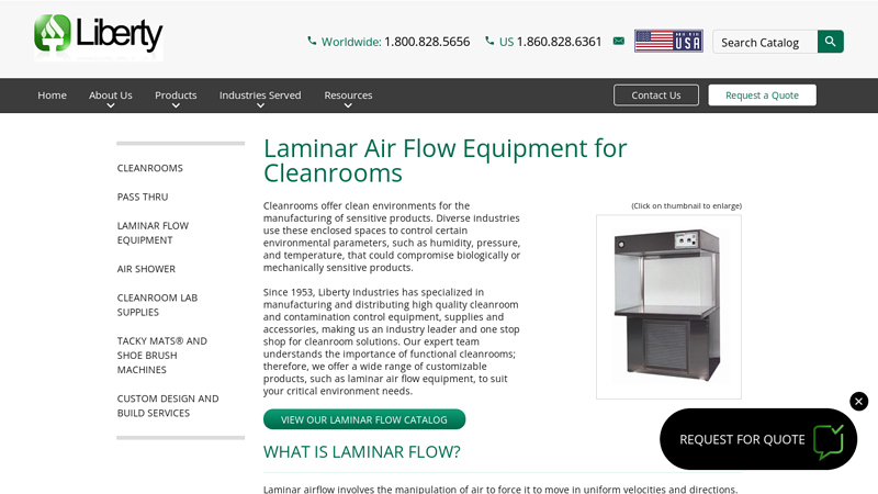Laminar Air Flow Equipment for Cleanrooms