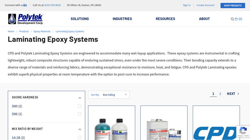 Laminating Epoxy Systems