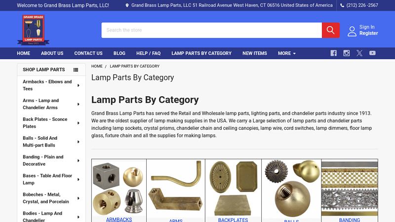 Lamp Parts by Category