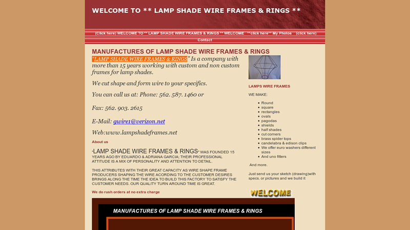 LAMP SHADE WIRE FRAMES & RINGS