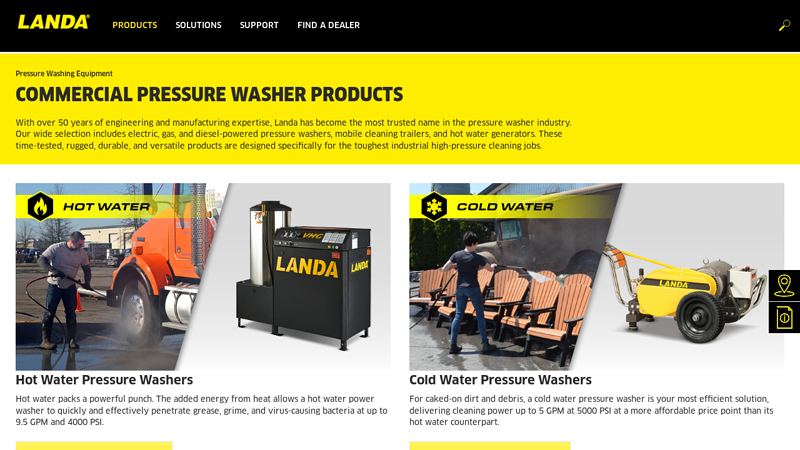 Landa Commercial Pressure Washer Products