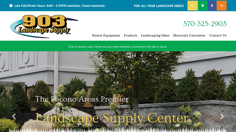 Landscape Supply Store and Equipment Rentals in Jim Thorpe, PA