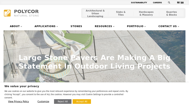 Large Stone Pavers for Patios & Walkways