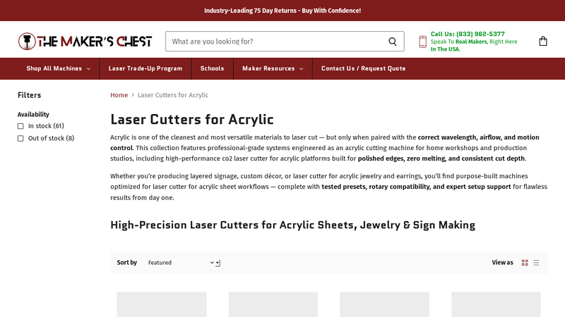 Laser Cutter for Acrylic