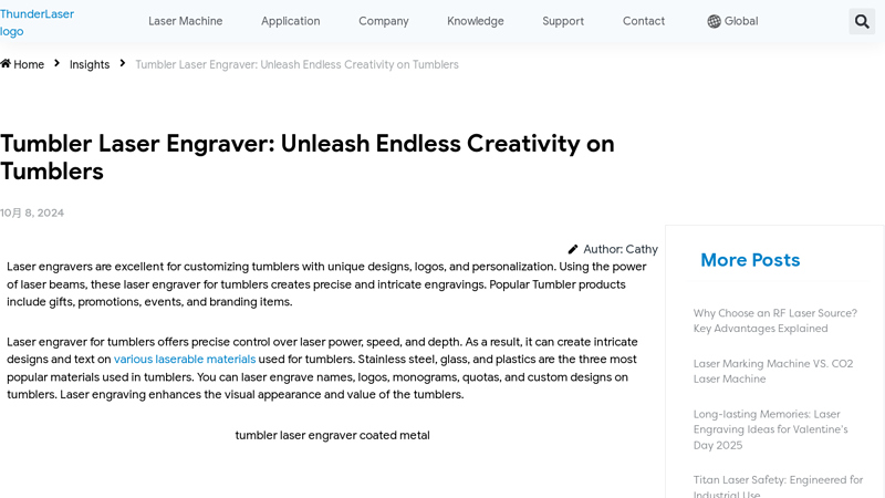 Laser Engraver for Tumblers