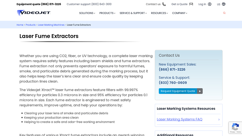 Laser Fume Extraction Systems