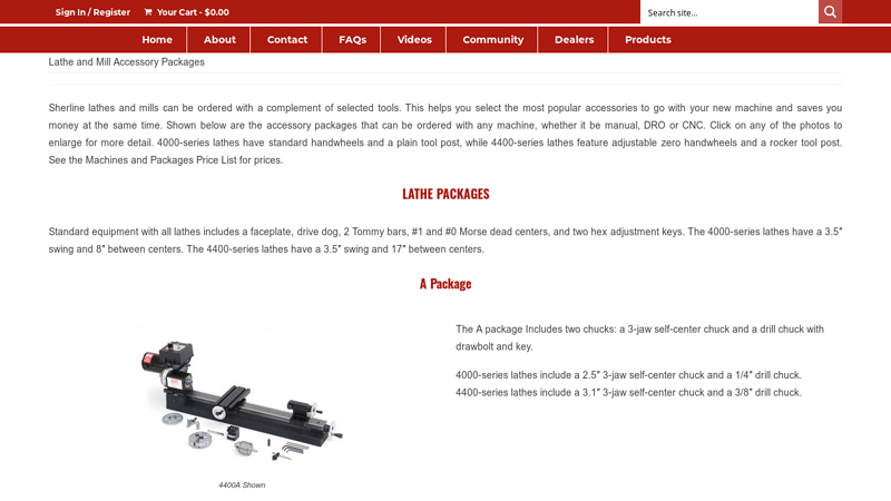Lathe and Mill Accessory Packages