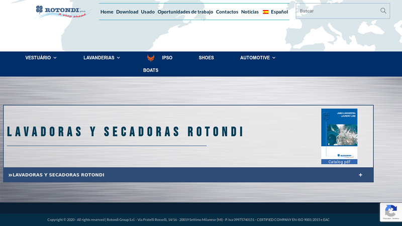 lavadoras y secadoras rotondi