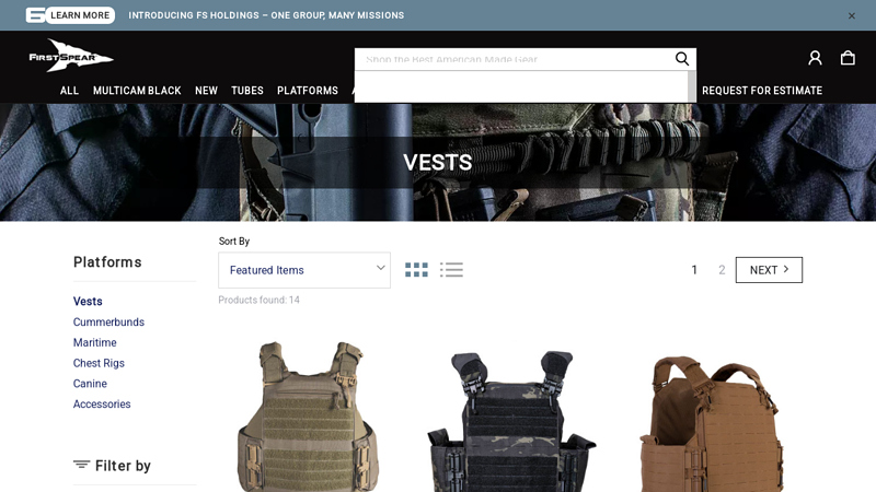 Law Enforcement Slick Plate Carrier Vests