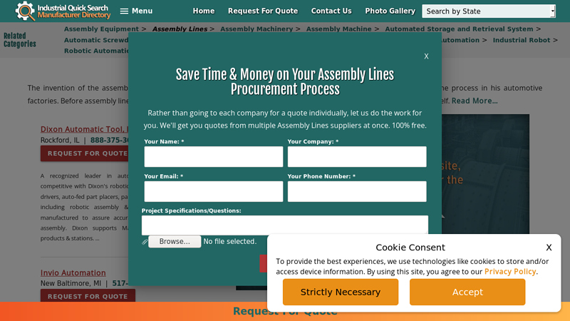 Leading Assembly Lines Manufacturers