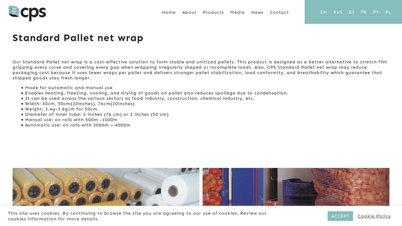 Leading Bale Netwrap Producer » Standard Pallet net wrap