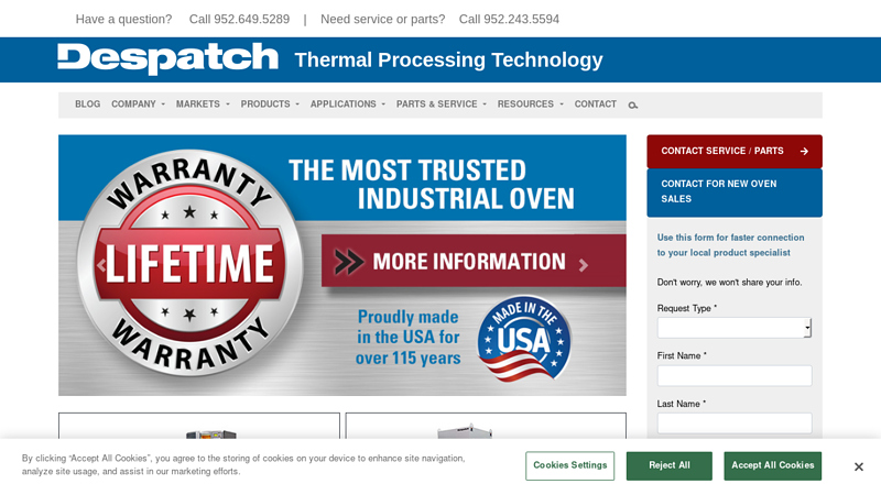 Leading Industrial Oven and Furnace Manufacturer