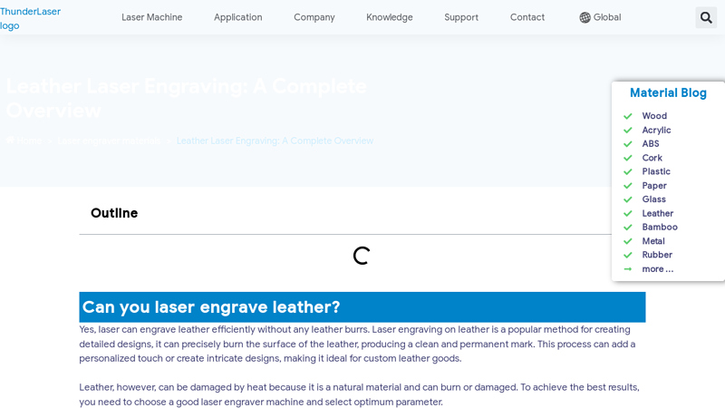 Leather Laser Engraving