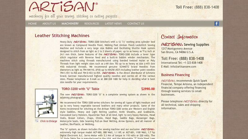 Leather Stitching Machines