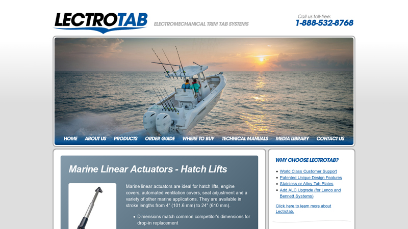 Lectrotab Trim Tab Systems