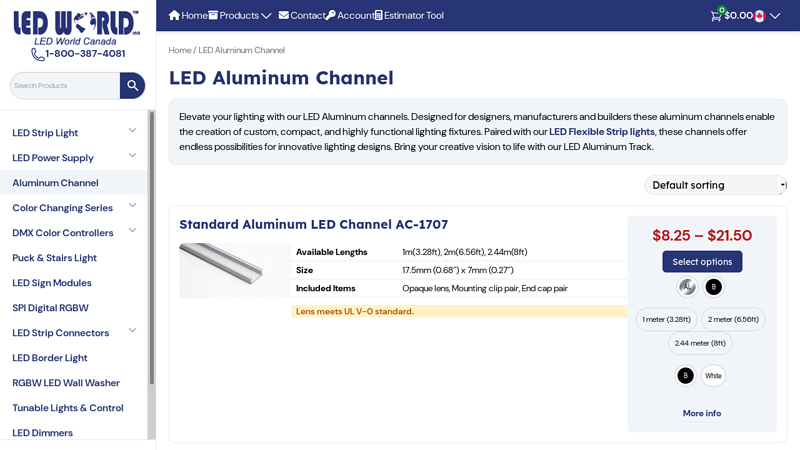 LED Aluminum Channel for LED Strip Lights