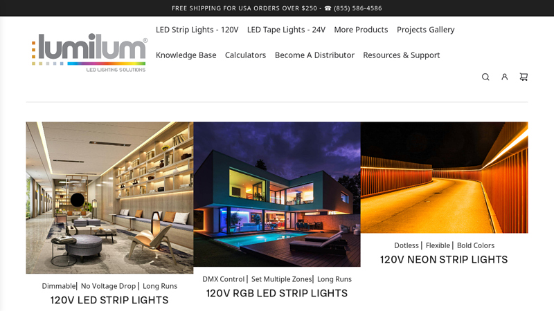 LED Strip Lights & Tape Lights for & Commercial Use ...