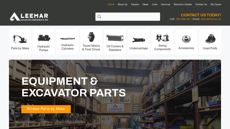 Leemar Excavator Components