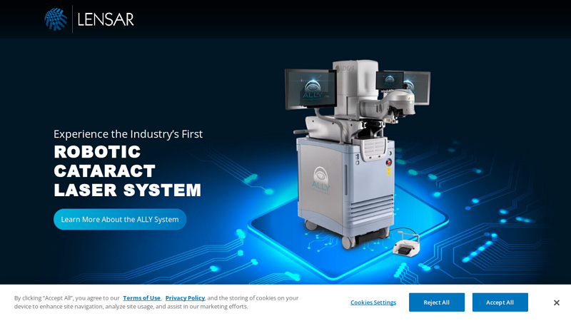 LENSAR Robotic Cataract Laser System for Refractive Cataract Eye ...