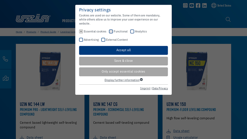 Leveling Compounds / Cementitious