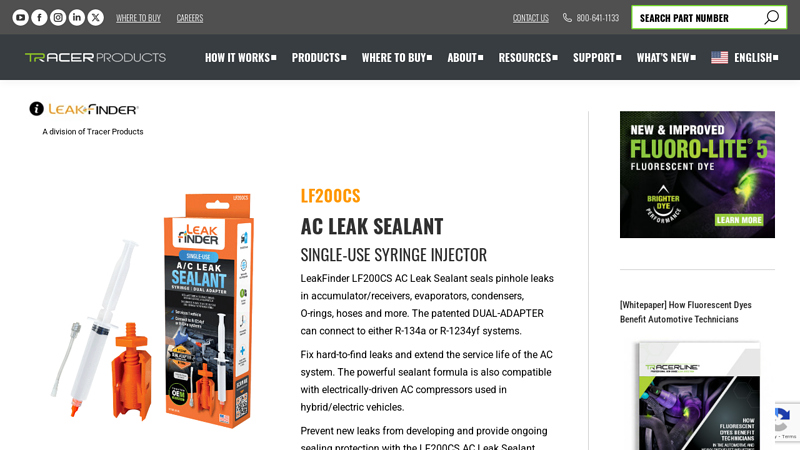 LF200CS AC Leak Sealant