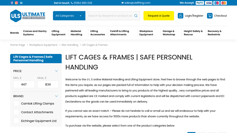 Lift Cages & Frames