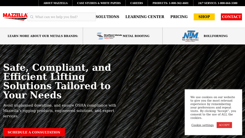 Lifting, Rigging, Fall Protection, & Warehouse Products & Services ...