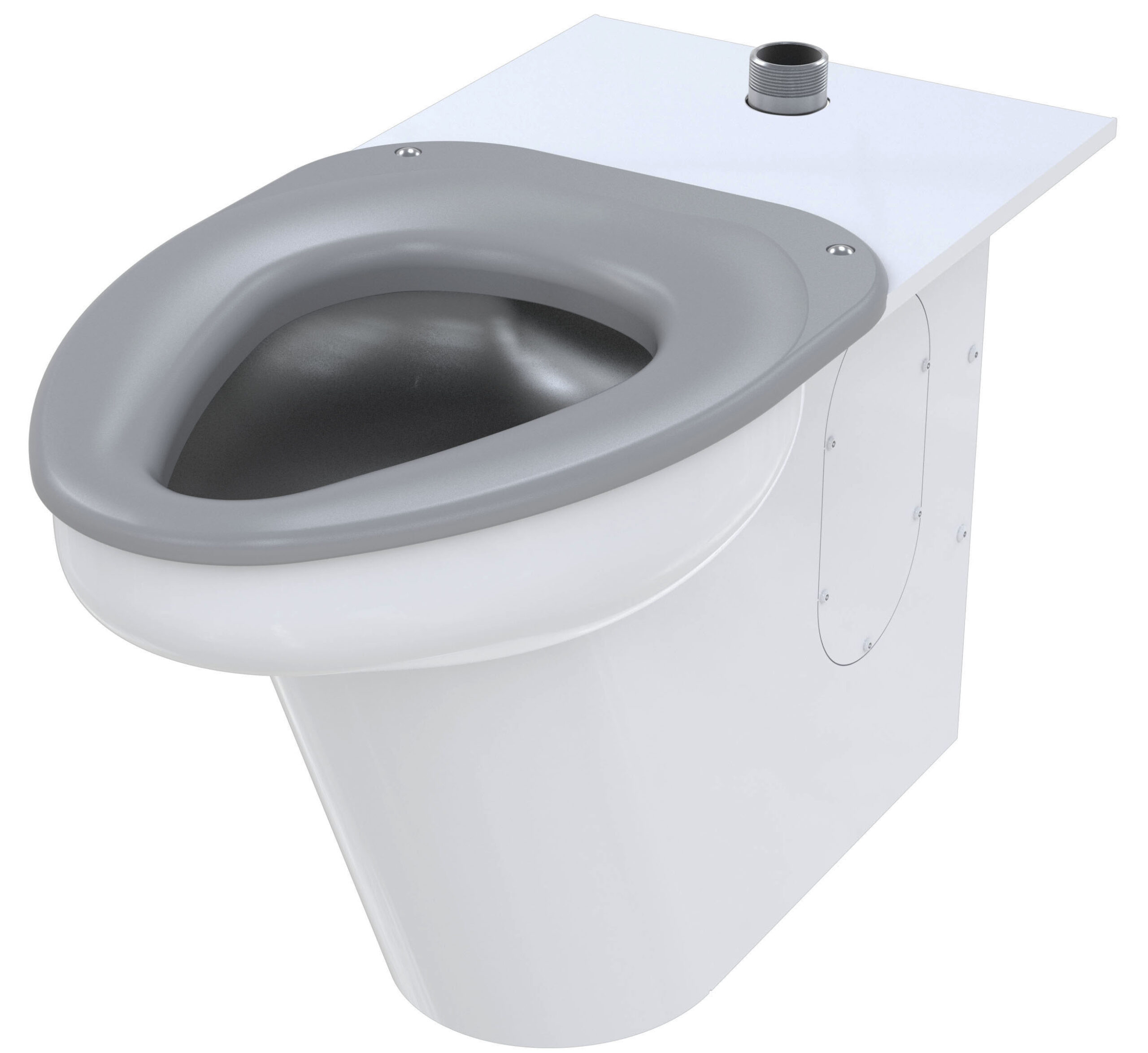 Ligature Resistant, ADA Compliant Toilet, On