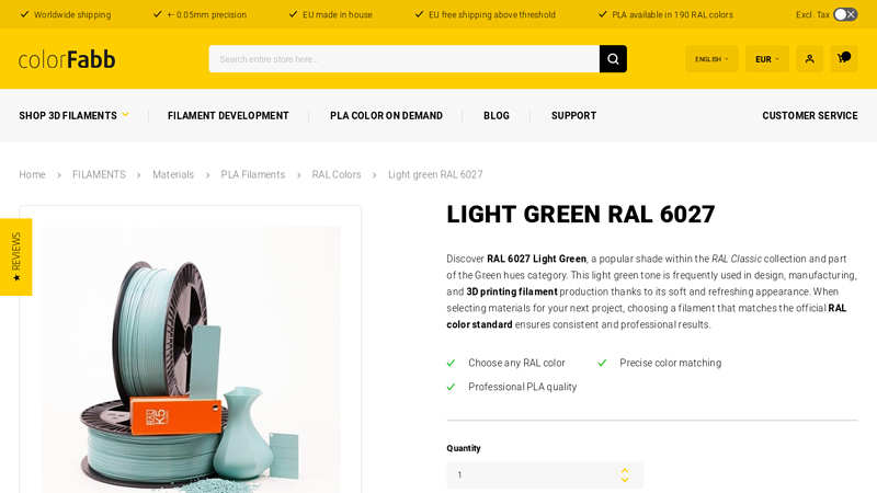 Light green RAL 6027