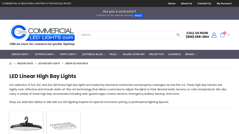 Linear LED High Bay Lights