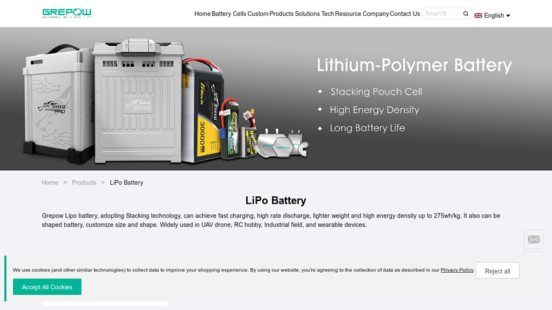 Lipo Battery, Lithium Polymer Battery, Li-po Battery