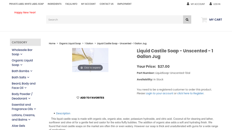 Liquid Castile Soap