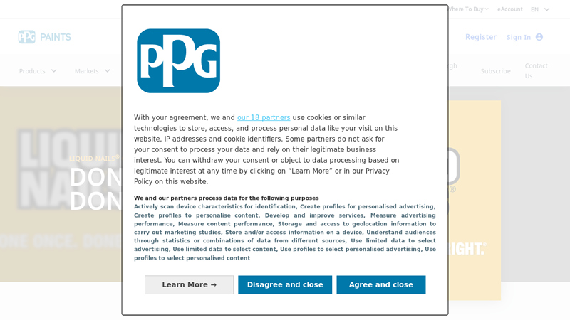 Liquid Nails Construction Adhesives & Caulk