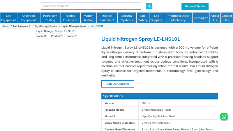 Liquid Nitrogen Spray LE