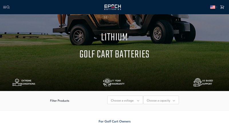 Lithium Golf Cart Batteries (36V/48V) – Long‑Life LiFePO4