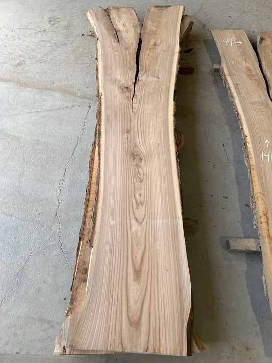 Live Edge Elm Slabs, Elm Wood Slabs With Live Edge, Kiln Dried