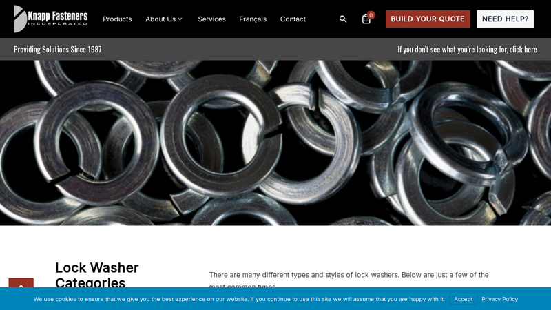 Lock Washer Categories