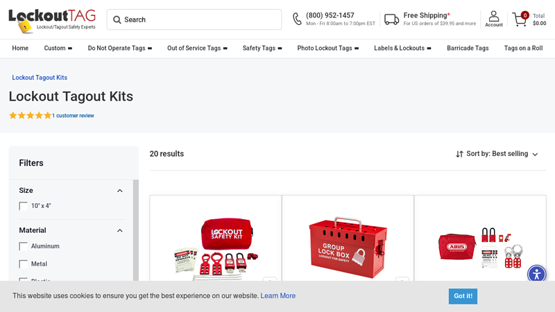 Lockout Tagout Kits - Lockout LOTO KIT