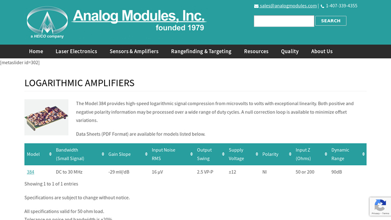 Logarithmic Amplifier