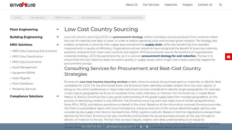 Low Cost Country Sourcing