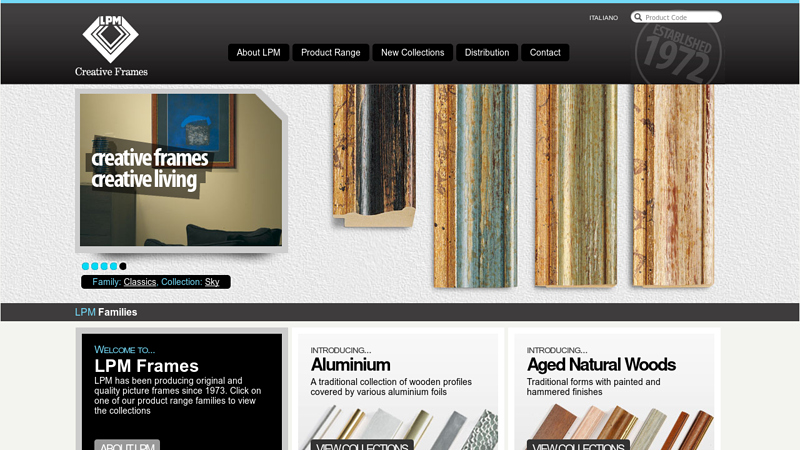 LPM picture frames. Leading Italian Manufacturer and designer of ...