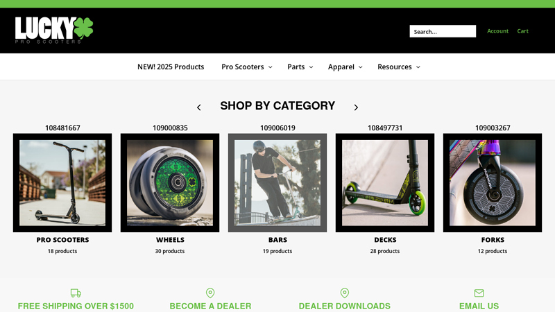 Lucky Scooters Dealer Wholesale Site