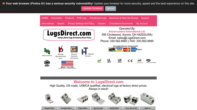 LugsDirect.com for stocked, discount wire and cable lugs and ...
