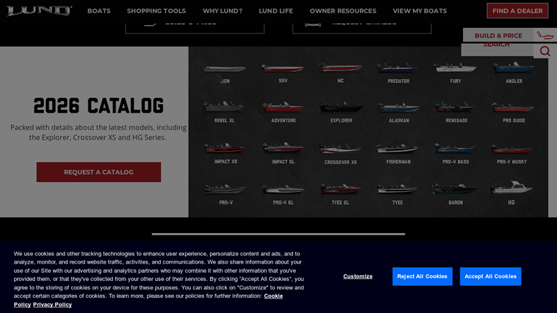 LUND Aluminum Fishing Boats for Anglers & Families