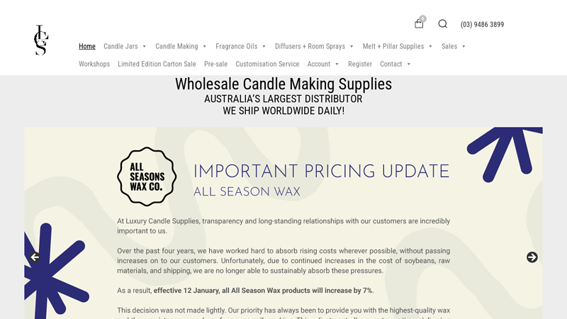 Luxury Candle Supplies