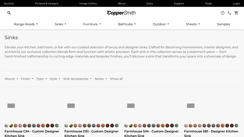 Luxury & Designer Sinks