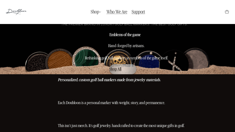 Luxury Personalized Golf Ball Markers & Jewelry