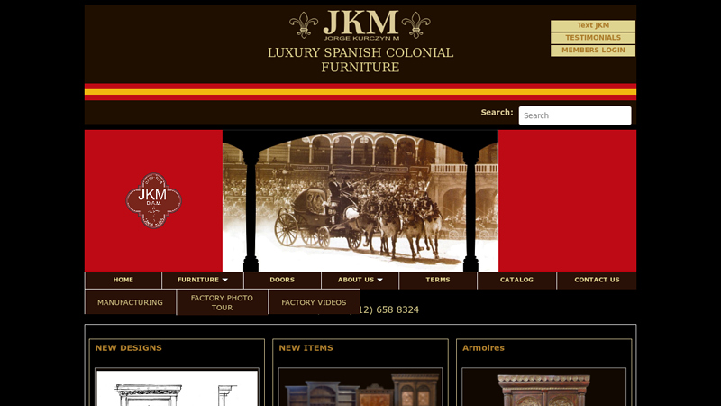 Luxury Spanish Colonial Furniture by Jorge Kurczyn